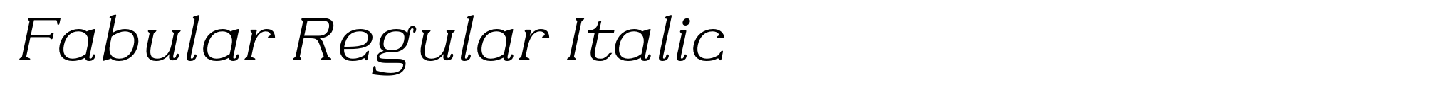 Fabular Regular Italic image